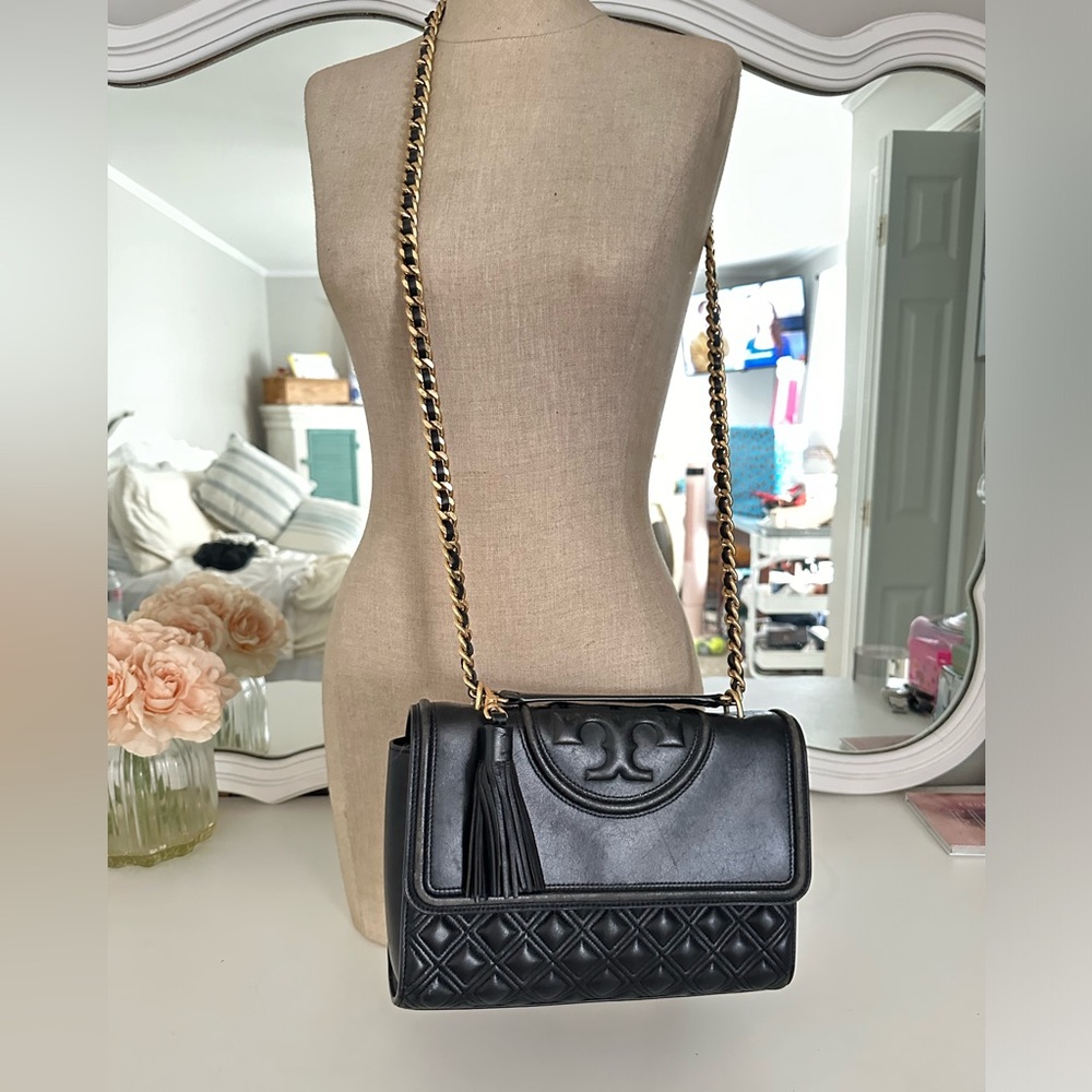 Tory Burch Fleming Leather convertible Shoulder bag - Picture 4 of 13